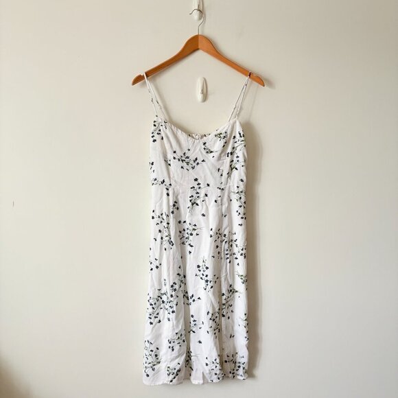 Aritzia Sunday Best Viola Bustier Midi Dress White Sail Blue Size Medium - Picture 6 of 9